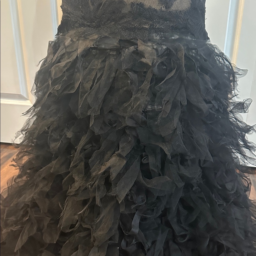 Tadashi Shoji Black and Gold Lace Dress, NWOT - Picture 3 of 9